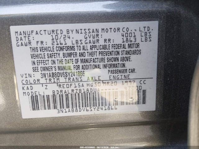 2025 NISSAN SENTRA SR 9