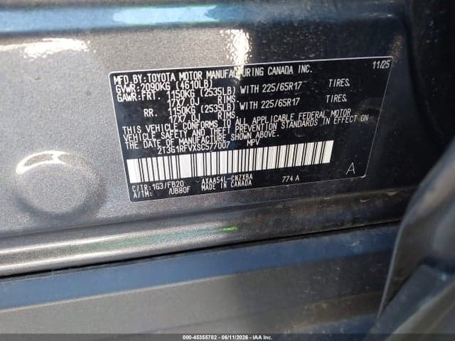 2025 TOYOTA RAV4 LE 9