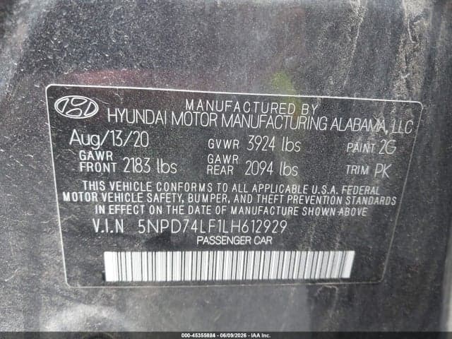 2020 HYUNDAI ELANTRA SE 9