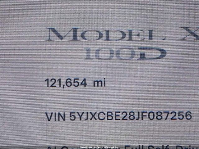 2018 TESLA MODEL X 7