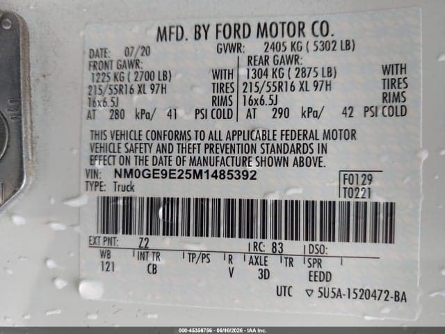 2021 FORD TRANSIT CONNECT XL PASSENGER 9