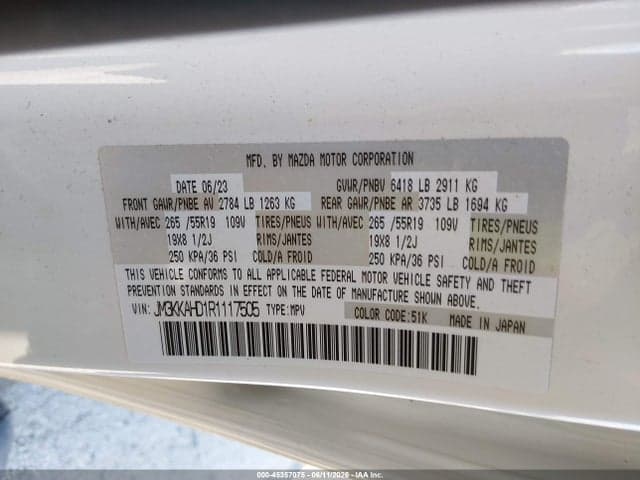 2024 MAZDA CX-90 3.3 TURBO SELECT 9