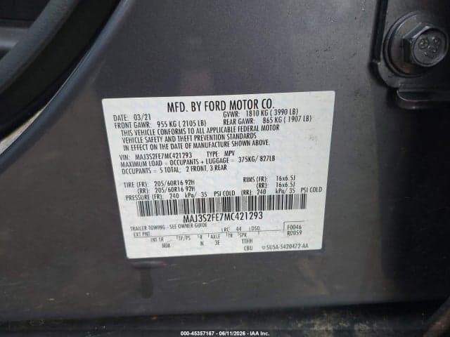 2021 FORD ECOSPORT S 9