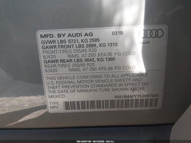 2019 AUDI SQ5 3.0T PREMIUM 9