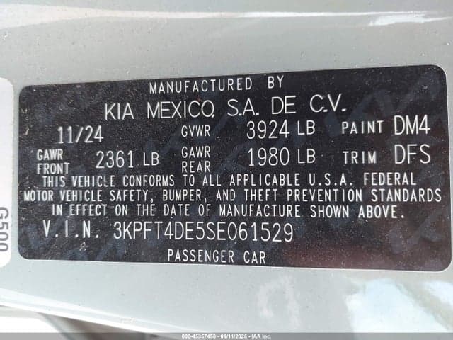 2025 KIA K4 LXS 9