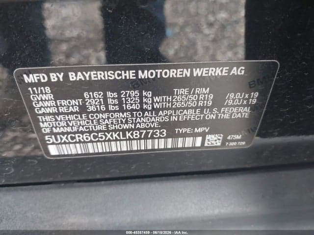 2019 BMW X5 XDRIVE40I 9