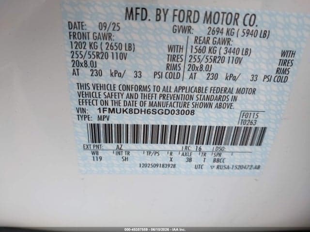 2025 FORD EXPLORER ACTIVE 9