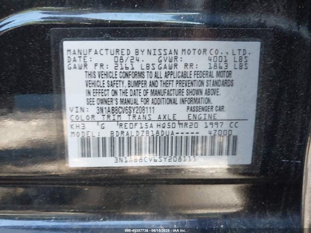 2025 NISSAN SENTRA SV 9