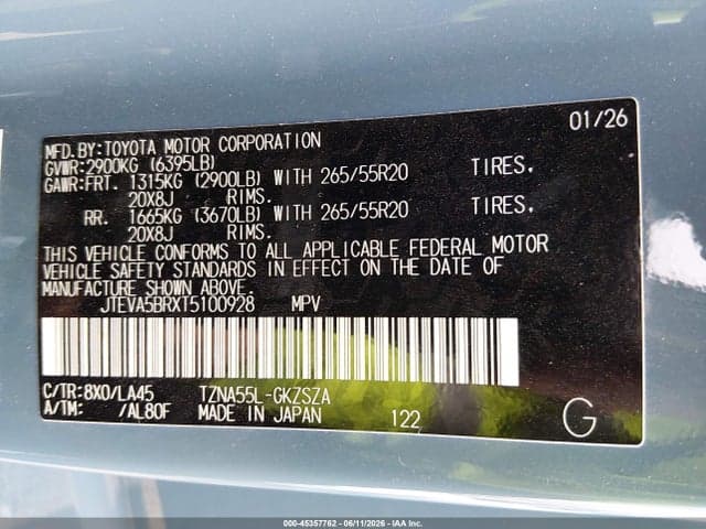 2026 TOYOTA 4RUNNER LIMITED 9