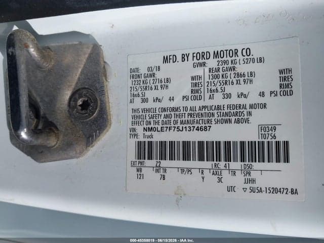 2018 FORD TRANSIT CONNECT XLT 9