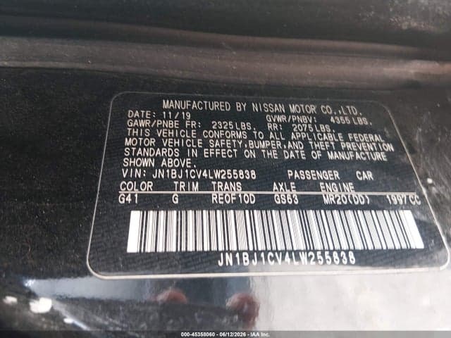2020 NISSAN ROGUE SPORT SV FWD XTRONIC CVT 9
