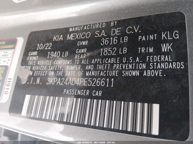 2023 KIA RIO S 9