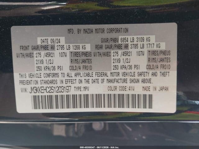 2025 MAZDA CX-90 3.3 TURBO S PREMIUM PLUS PACKAGE 9