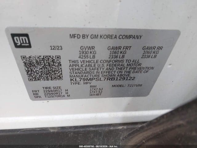 2024 CHEVROLET TRAILBLAZER FWD LT 9