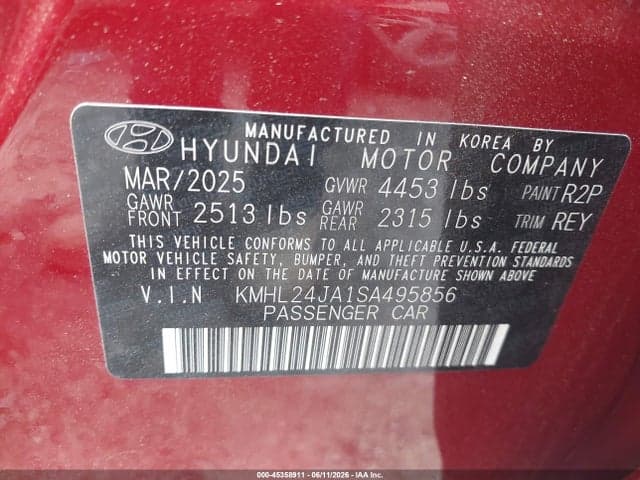 2025 HYUNDAI SONATA SE 9