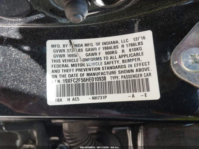 2017 HONDA CIVIC LX 9