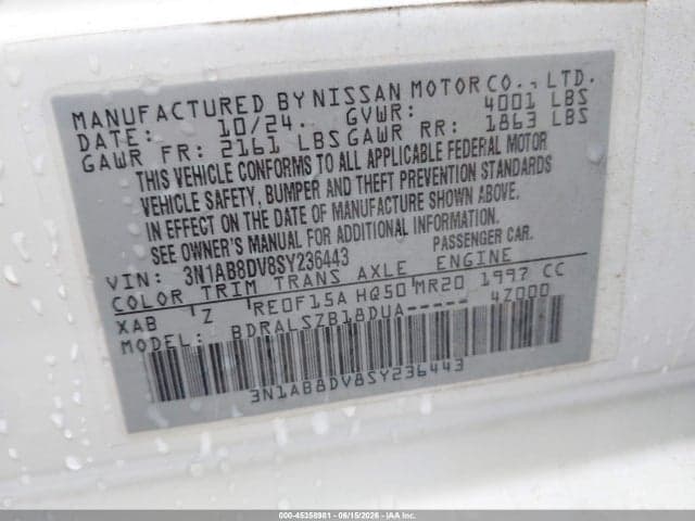 2025 NISSAN SENTRA SR 9