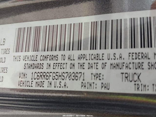 2017 RAM 1500 TRADESMAN 9