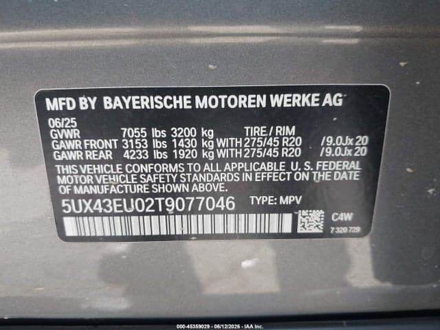 2026 BMW X5 PHEV XDRIVE50E 9