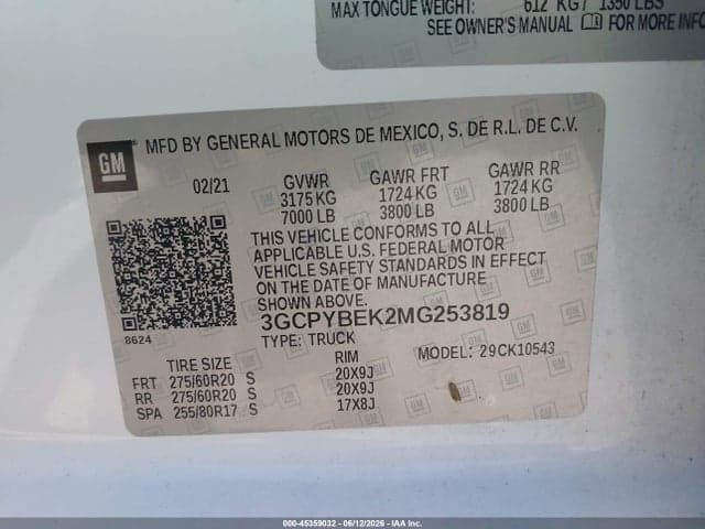 2021 CHEVROLET SILVERADO 1500 4WD SHORT BED CUSTOM 9