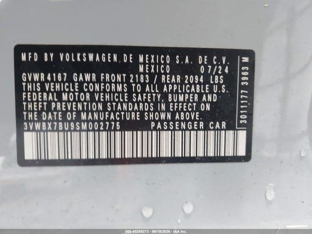 2025 VOLKSWAGEN JETTA 1.5T SPORT 9