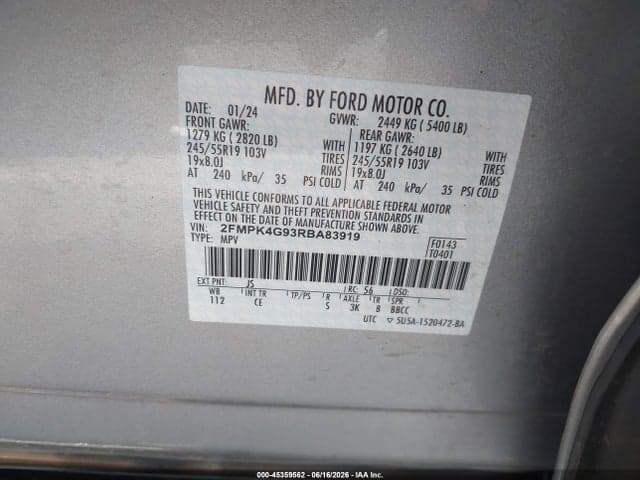 2024 FORD EDGE SE 9