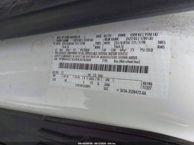 2024 FORD TRANSIT-350 PASSENGER VAN XL 9