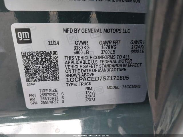2025 CHEVROLET SILVERADO 1500 2WD SHORT BED LT 9