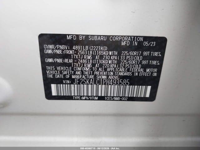 2023 SUBARU FORESTER WILDERNESS 9