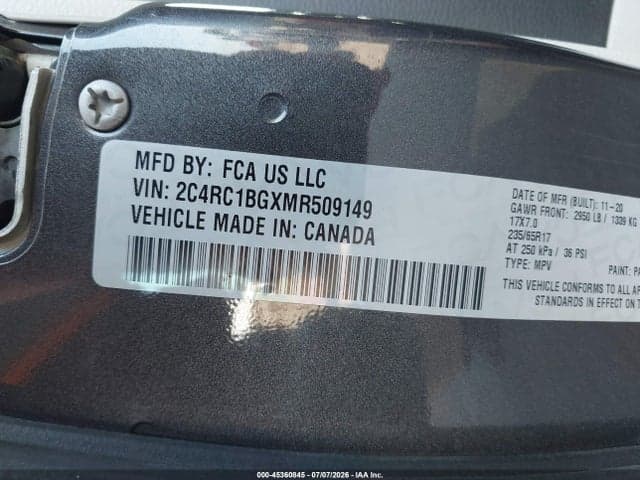 2021 CHRYSLER PACIFICA TOURING L 9
