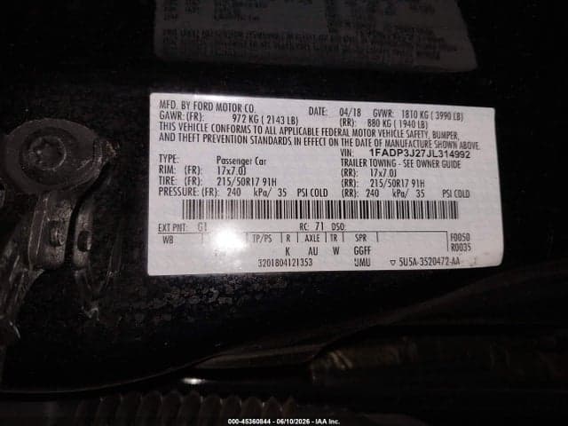 2018 FORD FOCUS TITANIUM 9