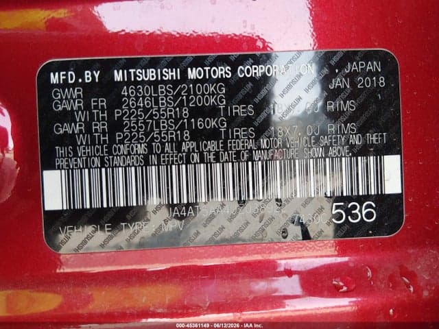 2018 MITSUBISHI ECLIPSE CROSS 10