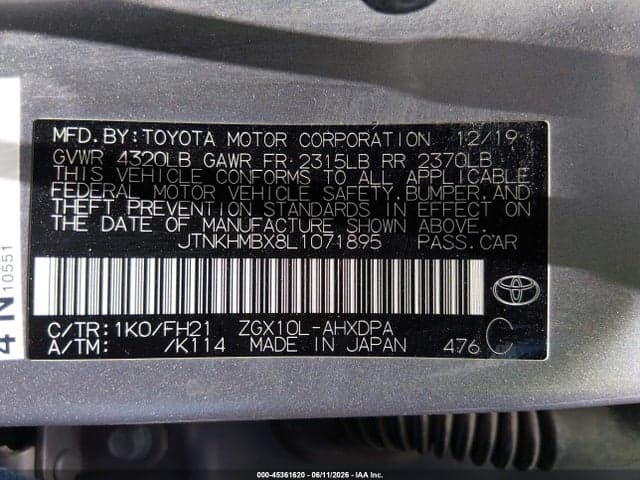 2020 TOYOTA C-HR LE 9