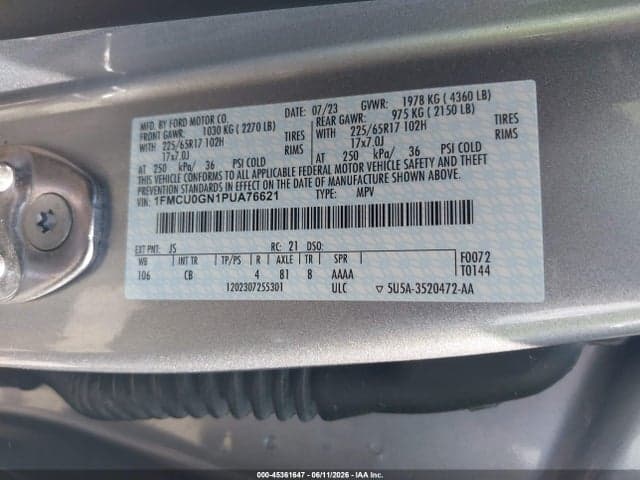 2023 FORD ESCAPE ACTIVE 9