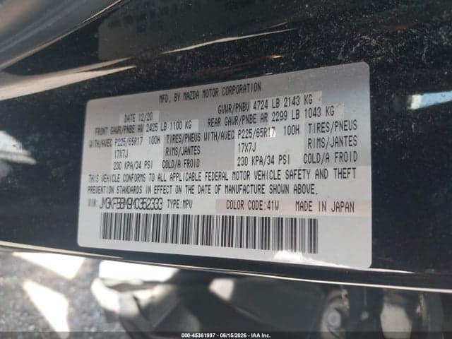 2021 MAZDA CX-5 SPORT 9