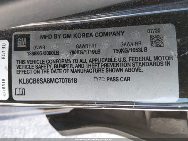 2021 CHEVROLET SPARK FWD LS AUTOMATIC 9