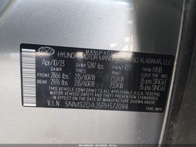 2023 HYUNDAI SANTA FE SEL 9