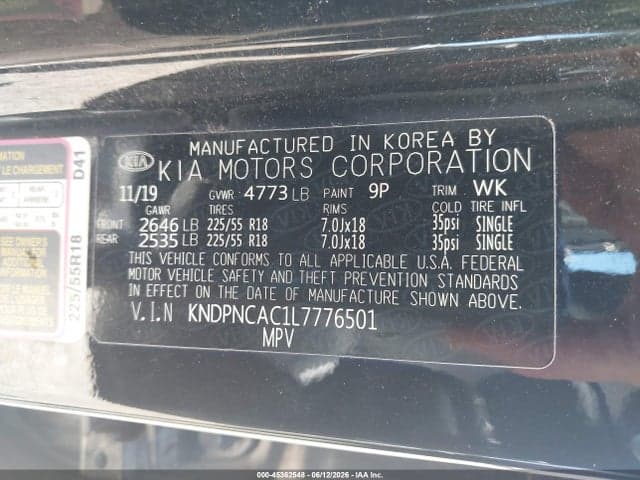 2020 KIA SPORTAGE EX 9