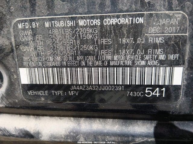 2018 MITSUBISHI OUTLANDER SE 9