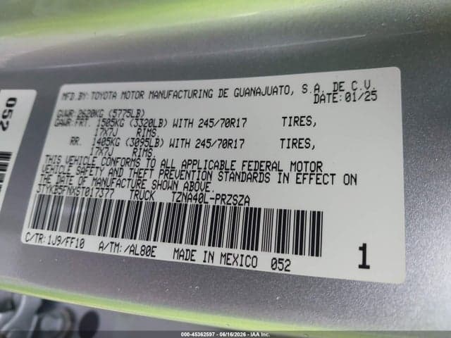 2025 TOYOTA TACOMA SR5 9