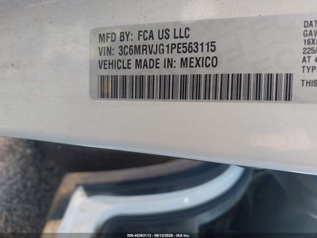 2023 RAM PROMASTER 3500 8