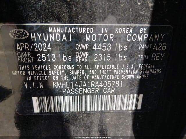 2024 HYUNDAI SONATA SEL 9