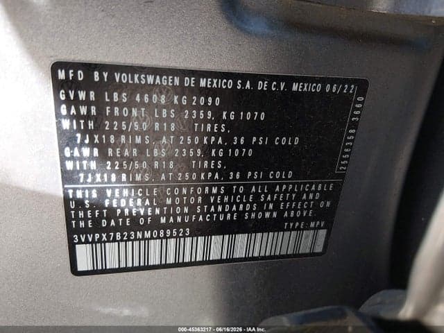 2022 VOLKSWAGEN TAOS 1.5T SE 9