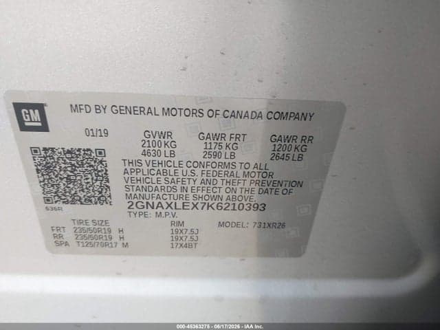 2019 CHEVROLET EQUINOX LT 9