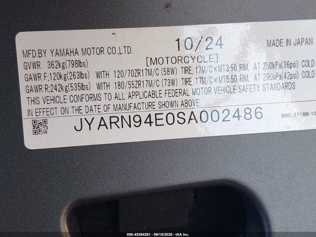 2025 YAMAHA MT09 10