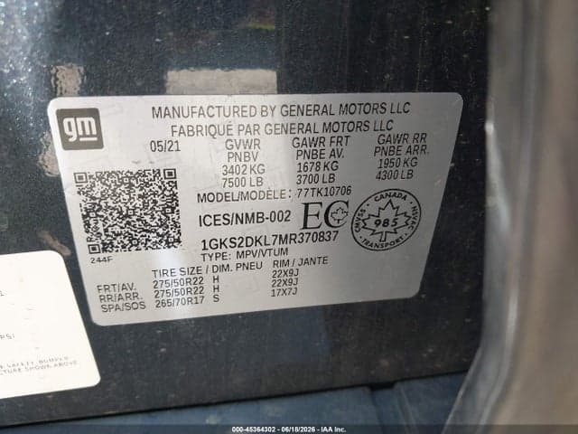 2021 GMC YUKON DENALI 9