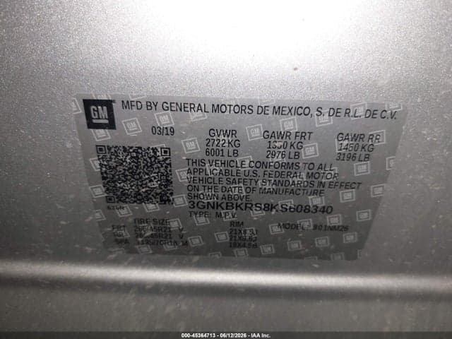 2019 CHEVROLET BLAZER PREMIER 9