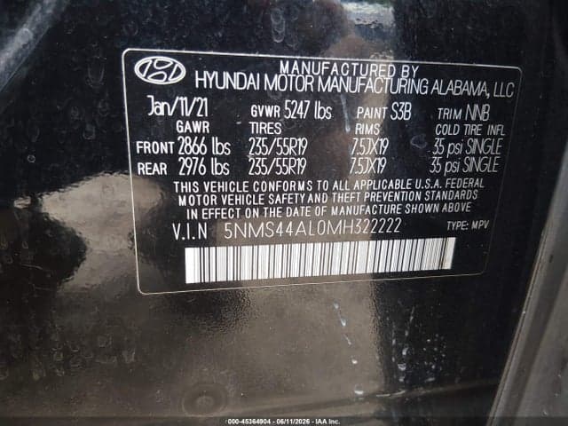 2021 HYUNDAI SANTA FE LIMITED 9