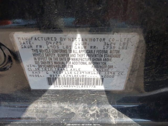 2025 NISSAN VERSA 1.6 S 9