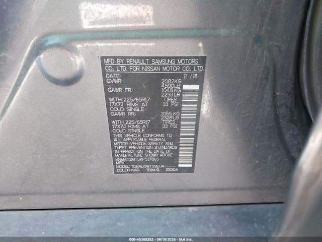 2019 NISSAN ROGUE SV 9